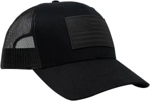 13 STRIPES American Flag Hat – Leather Patch Mesh Back Snapback Hat for Men & Women USA Flag Trucker Hat, Casual Unisex Hat