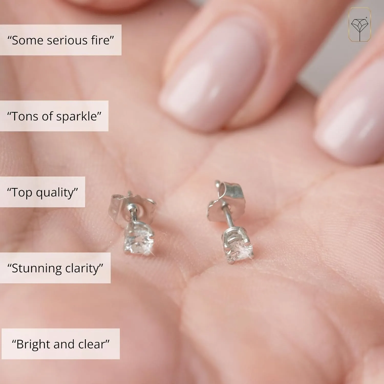 1/4-2 Carat IGI Certified Lab Grown Diamond Stud Earrings | Solitaire Real Diamonds Earring for Women in I-J Color & SI1-SI2 Clarity | 14K Gold Diamond Studs with Secure Backs by MAX   STONE