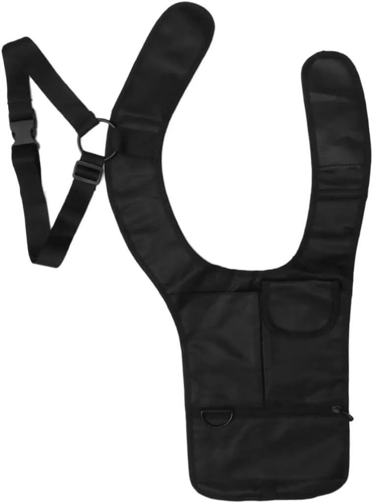 1Pc Theft Underarm Shoulder Bag for Men Portable Phone Holder Right Shoulder Black Travel Bag with Strap
