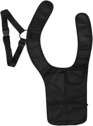 1Pc Theft Underarm Shoulder Bag for Men Portable Phone Holder Right Shoulder Black Travel Bag with Strap