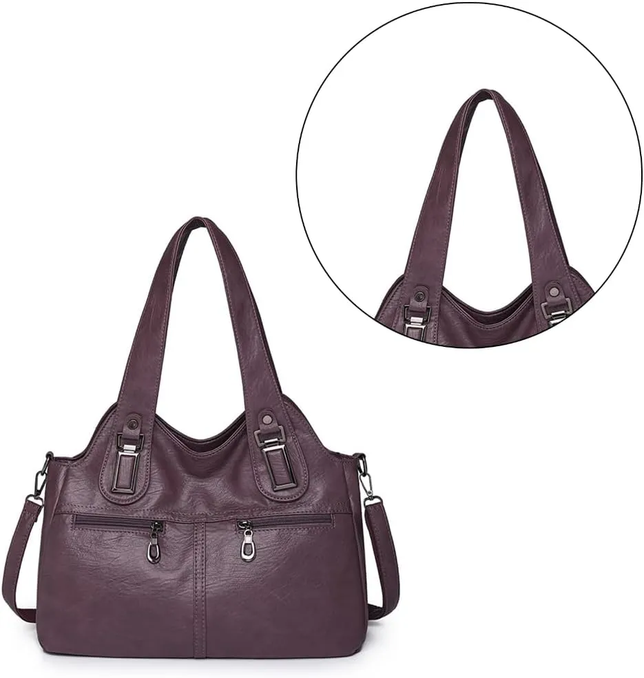 2024 NEW Crossbody Bag Vintage Splashproof Shoulder Bag Large Capacity Leather Bag for Women Girl Versatile Handbag