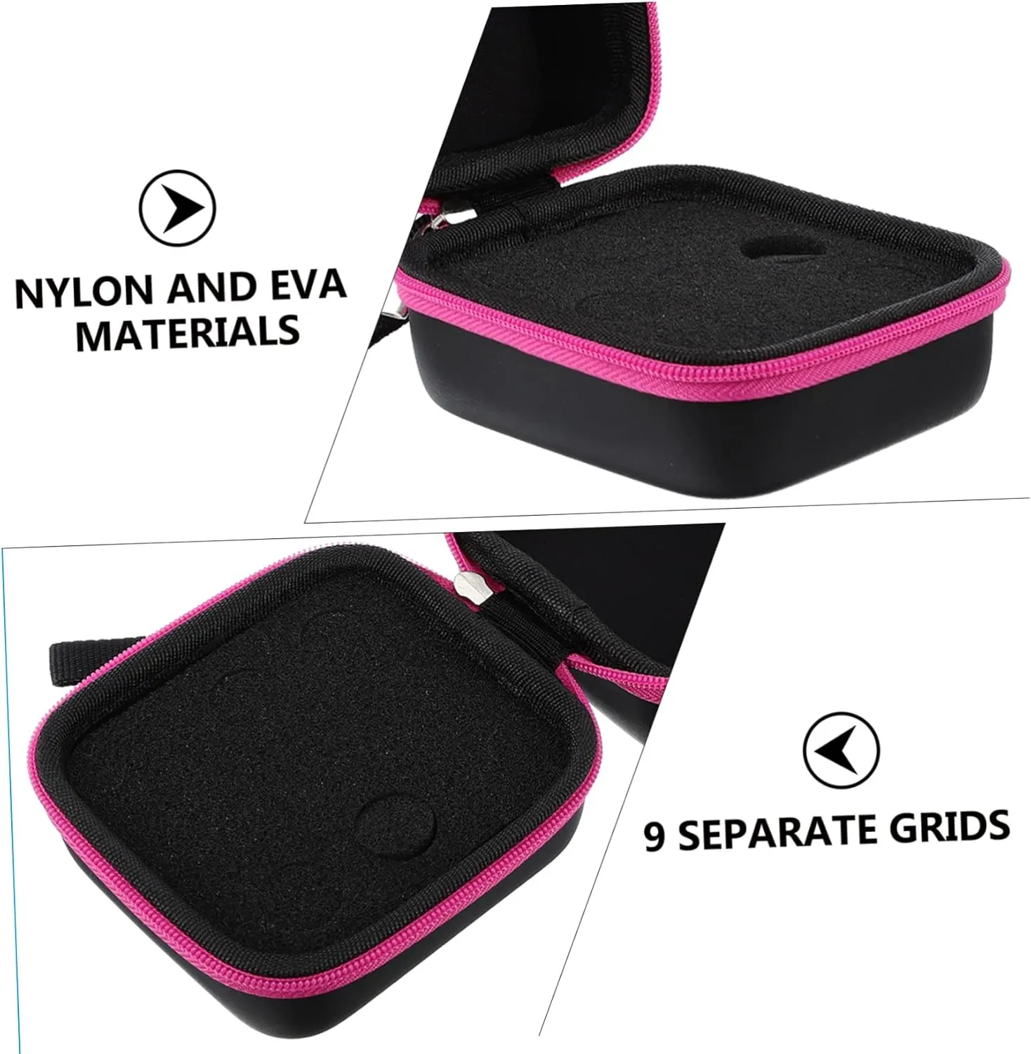 2pcs 9 15 Essential Grids Holder Oil Case Er Bottles Oils Pouch Bag Shockproof Storage Carrying Ml, Rosyx3pcs, 9x8x6cmx3pcs
