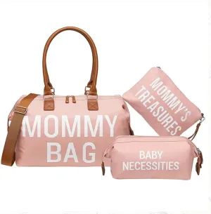 3pcs/set Mom Bag Large Capacity Tote Diaper Bag Handbag Baby Nappy Bag Maternity Bags
