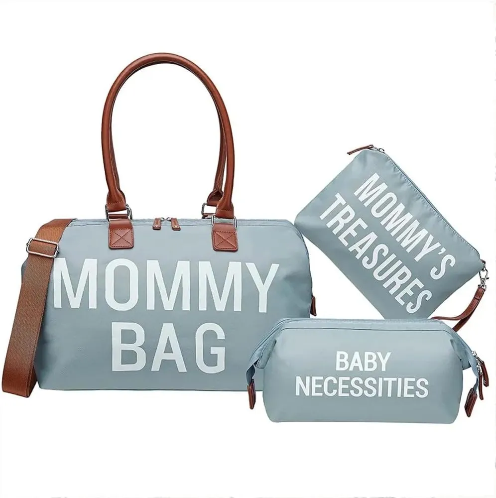 3pcs/set Mom Bag Large Capacity Tote Diaper Bag Handbag Baby Nappy Bag Maternity Bags