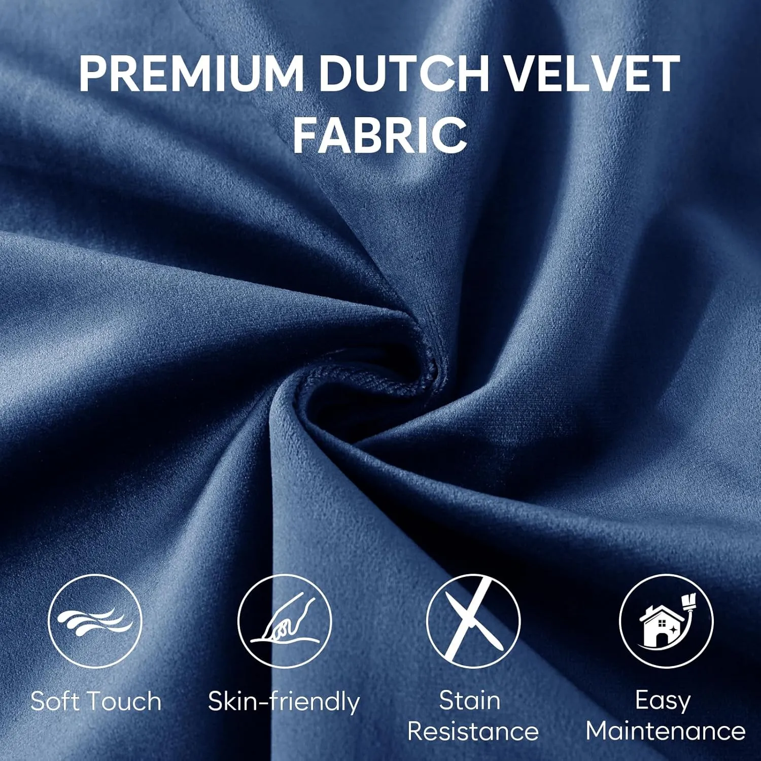 4 Ft Bean Bag Chair, Memory Foam Bean Bag Chairs for Adults with Filling, Round Bean Bag Sofa with Filler Included, Beanbags with Soft Dutch Velvet Fabric,4 Foot,Navy