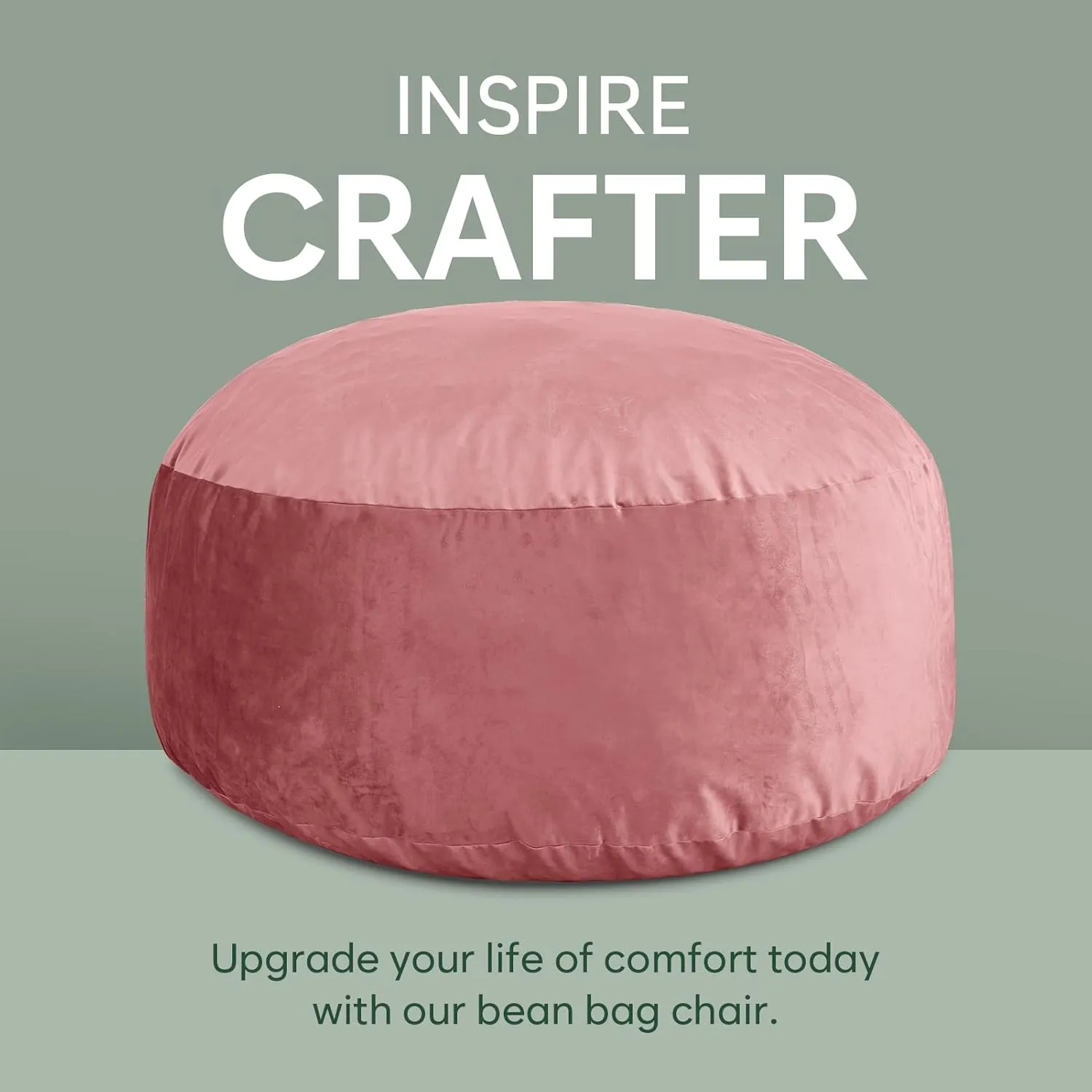 4 Ft Bean Bag Chair, Memory Foam Bean Bag Chairs for Adults with Filling, Round Bean Bag Sofa with Filler Included, Beanbags with Soft Dutch Velvet Fabric,4 Foot,Pink