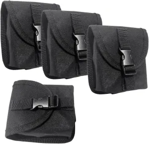 4 Pieces Nylon Diver Weight Belt Bag with Quick Release Buckle for Scuba Diving Tech Dive Weight, Scuba Diving Spare Weight Storage Bag Pocket