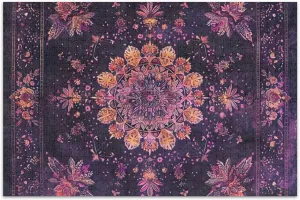 500 Pieces Jigsaw Puzzles for Adults Purple Floral Mandala Print Family White Elephant Gifts Fun Nature Puzzle Puzzle Toy Artwork, 20.5x14.9 Inch
