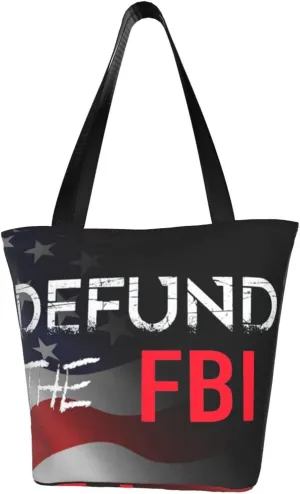 Abolish Defund The Fbi Fashion Shoulder Bag Large Capacity For Man Or Woman