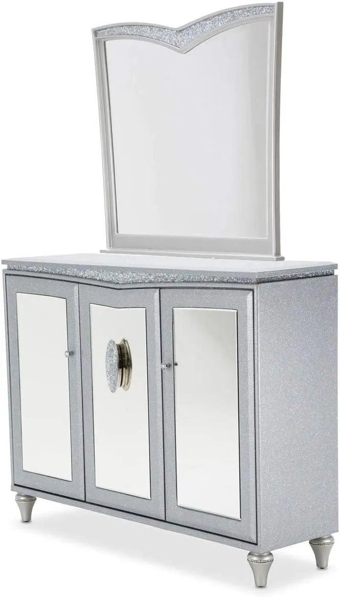 Aico Amini Melrose Plaza Sideboard & Mirror in Dove