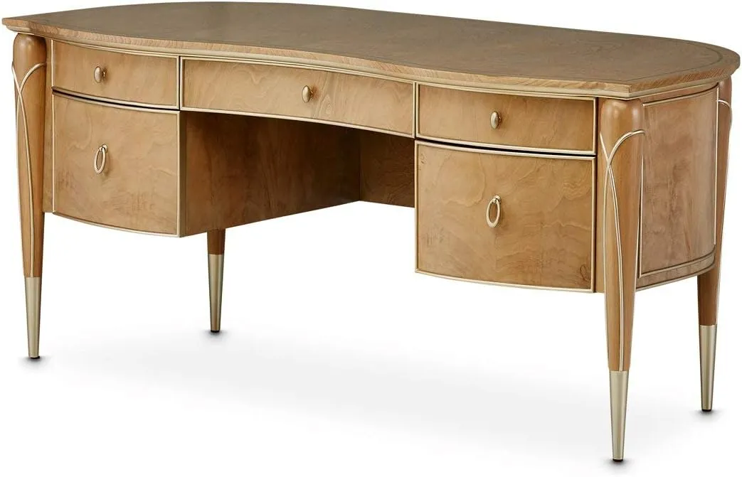 Aico Amini Villa Cherie Desk in Caramel