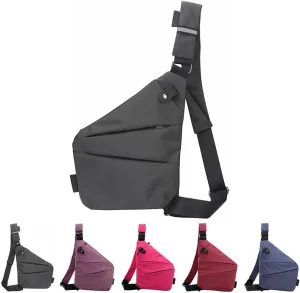 AIIONP Anti Theft Travel Bag, Anti-Theft Slim Sling Bag, Anti-Theft Crossbody Travel Bag for Women Men