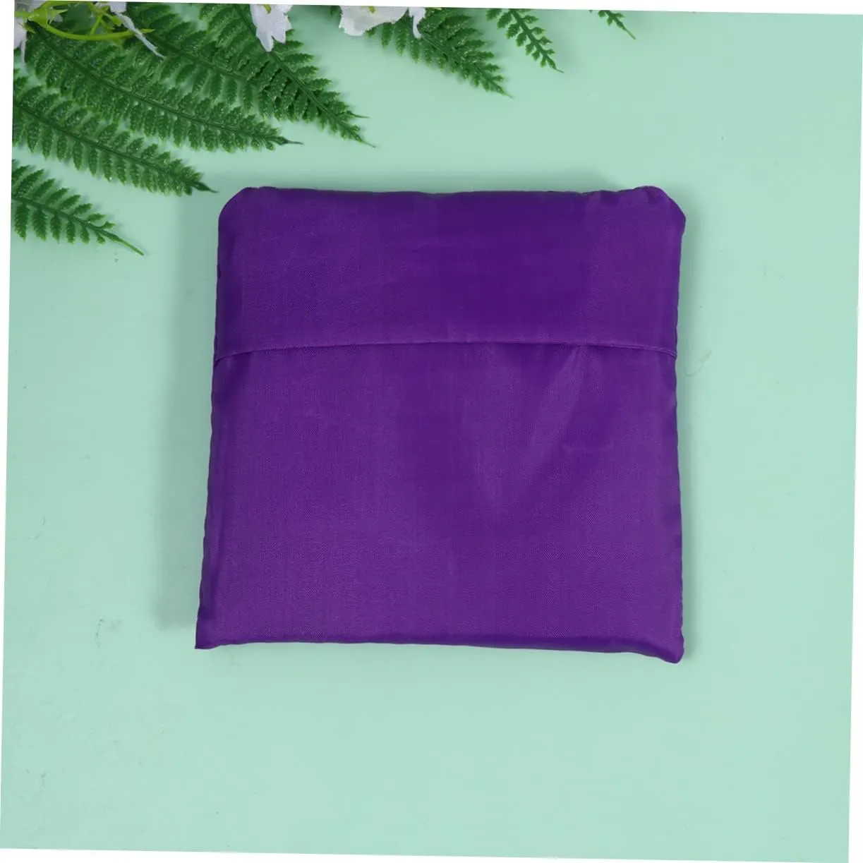 Alipis Foldable Large Capacity Shopping Bags Purple Storage Pouch for Grocery and Outdoor Use Portable Tote Bag