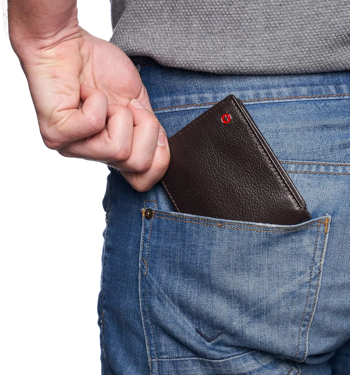 Alpine Swiss Mens Wallet for Men | RFID Protected Leather Mens Wallet | Spencer Bifold with Divided Bill Section | Gift Box | 2 ID Windows | 14 Card & Storage Pockets for Organization