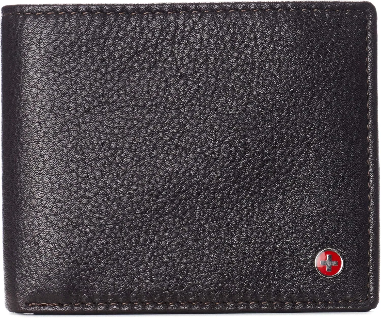 Alpine Swiss Mens Wallet for Men | RFID Protected Leather Mens Wallet | Spencer Bifold with Divided Bill Section | Gift Box | 2 ID Windows | 14 Card & Storage Pockets for Organization