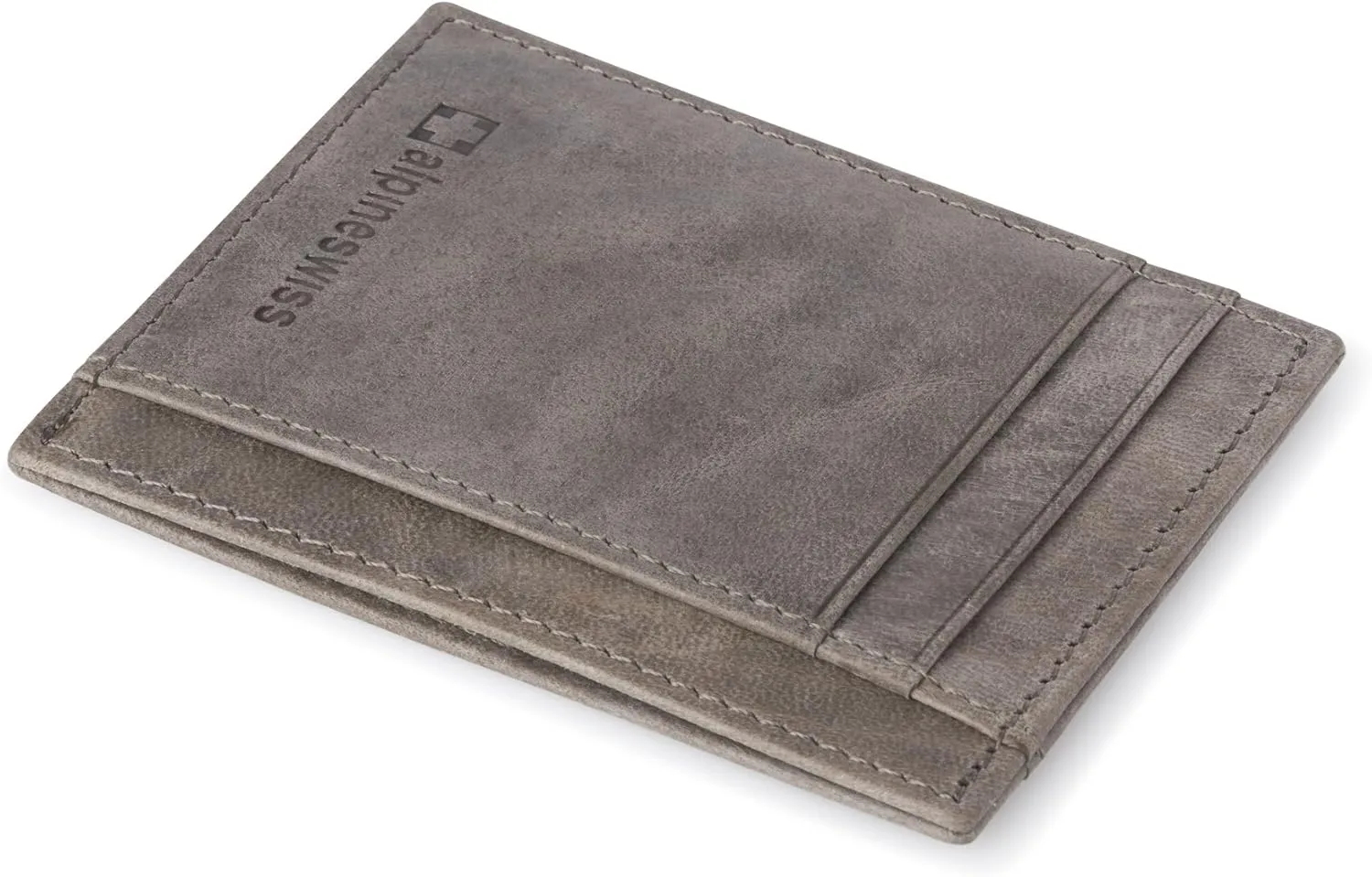 Alpine Swiss RFID Front Pocket Wallet ID Card Case
