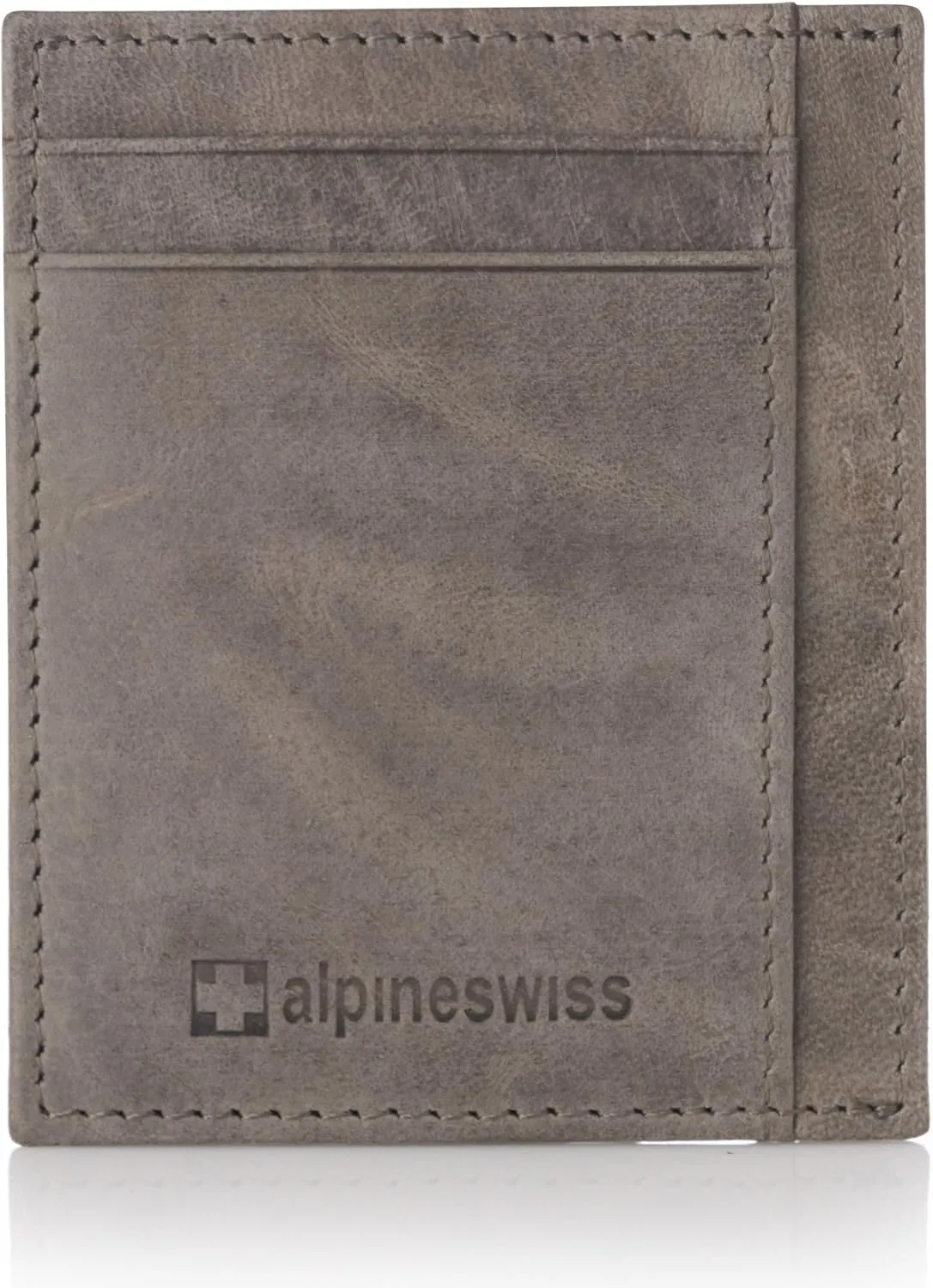 Alpine Swiss RFID Front Pocket Wallet ID Card Case