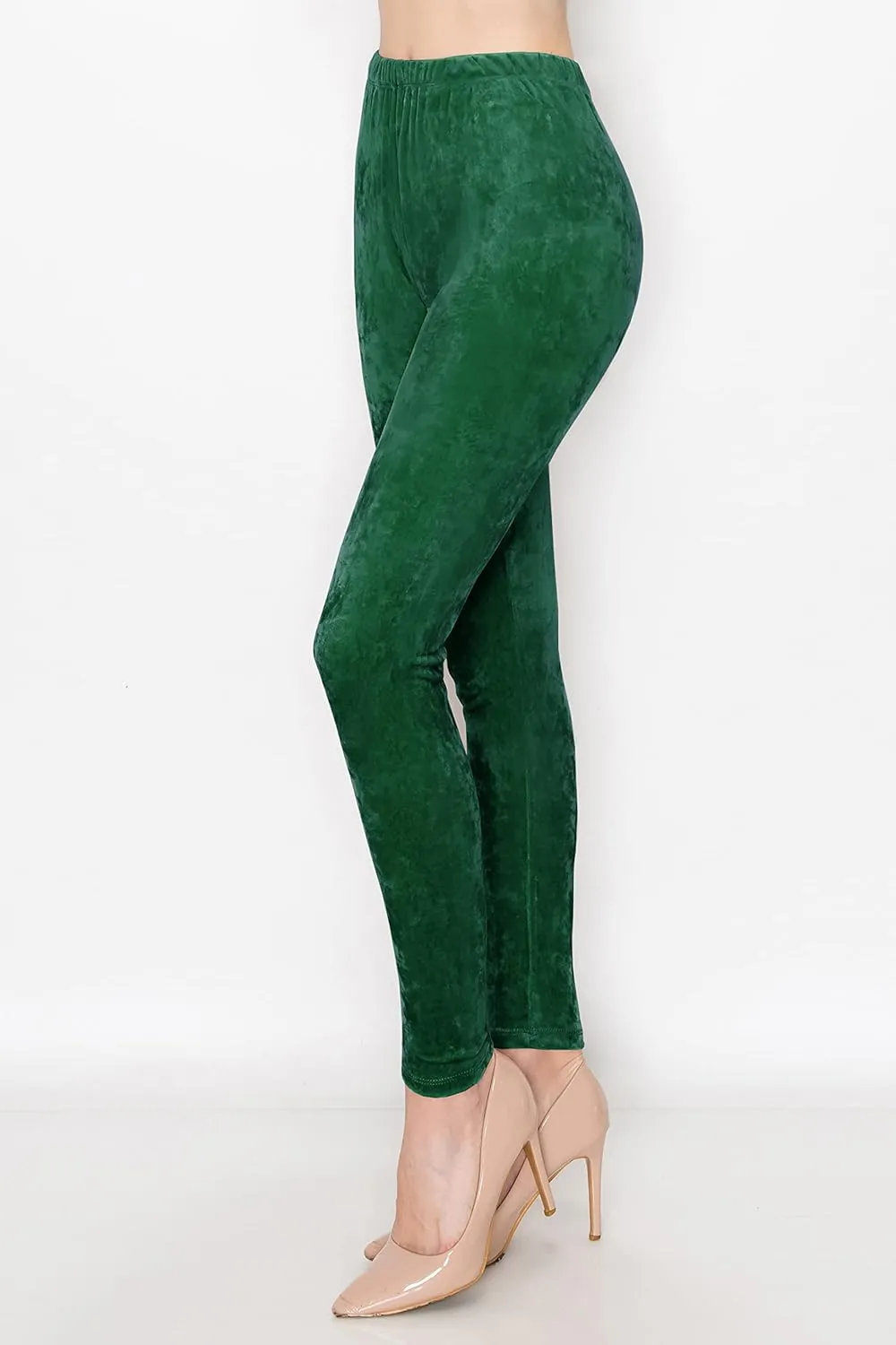 ALWAYS Casual Velvet Leggings Women - Super Soft Warm Winter Yoga Pants