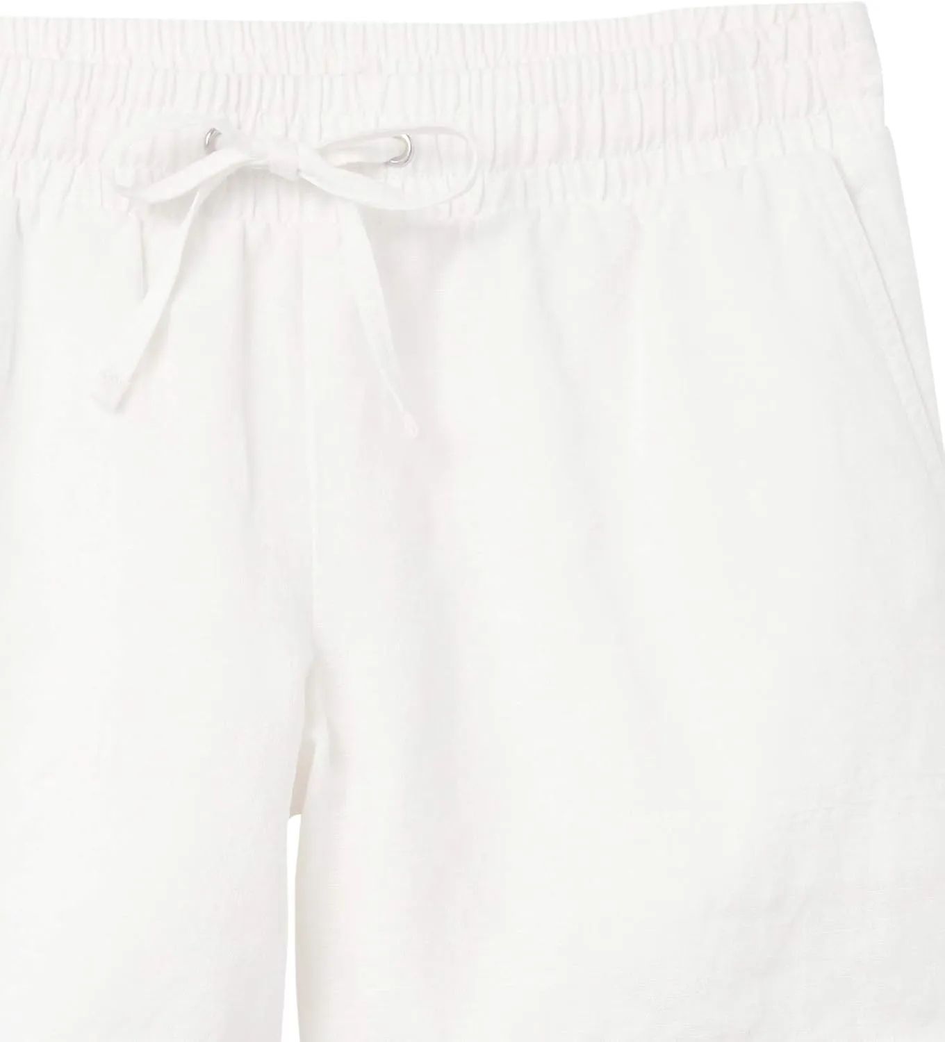 Amazon Essentials Women's 5" Inseam Drawstring Linen Blend Short (Available in Plus Size)