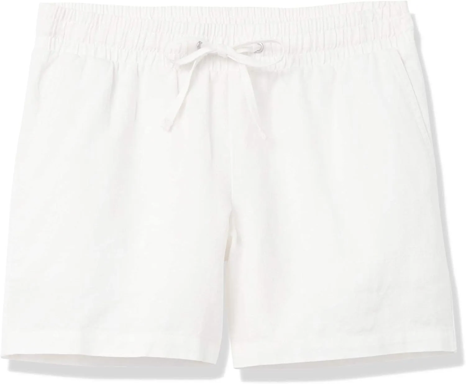 Amazon Essentials Women's 5" Inseam Drawstring Linen Blend Short (Available in Plus Size)