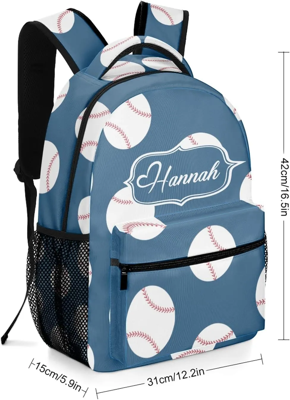 American Sport Baseball Backpack Personalized Name Waterproof for Boys Girls Gift