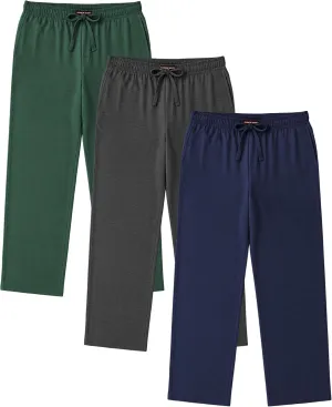 Andrew Scott Men's Lounge Pants | Multi Packs & Colors | Soft & Light Cotton Drawstring Yoga Lounge & Sleep PJ Pants
