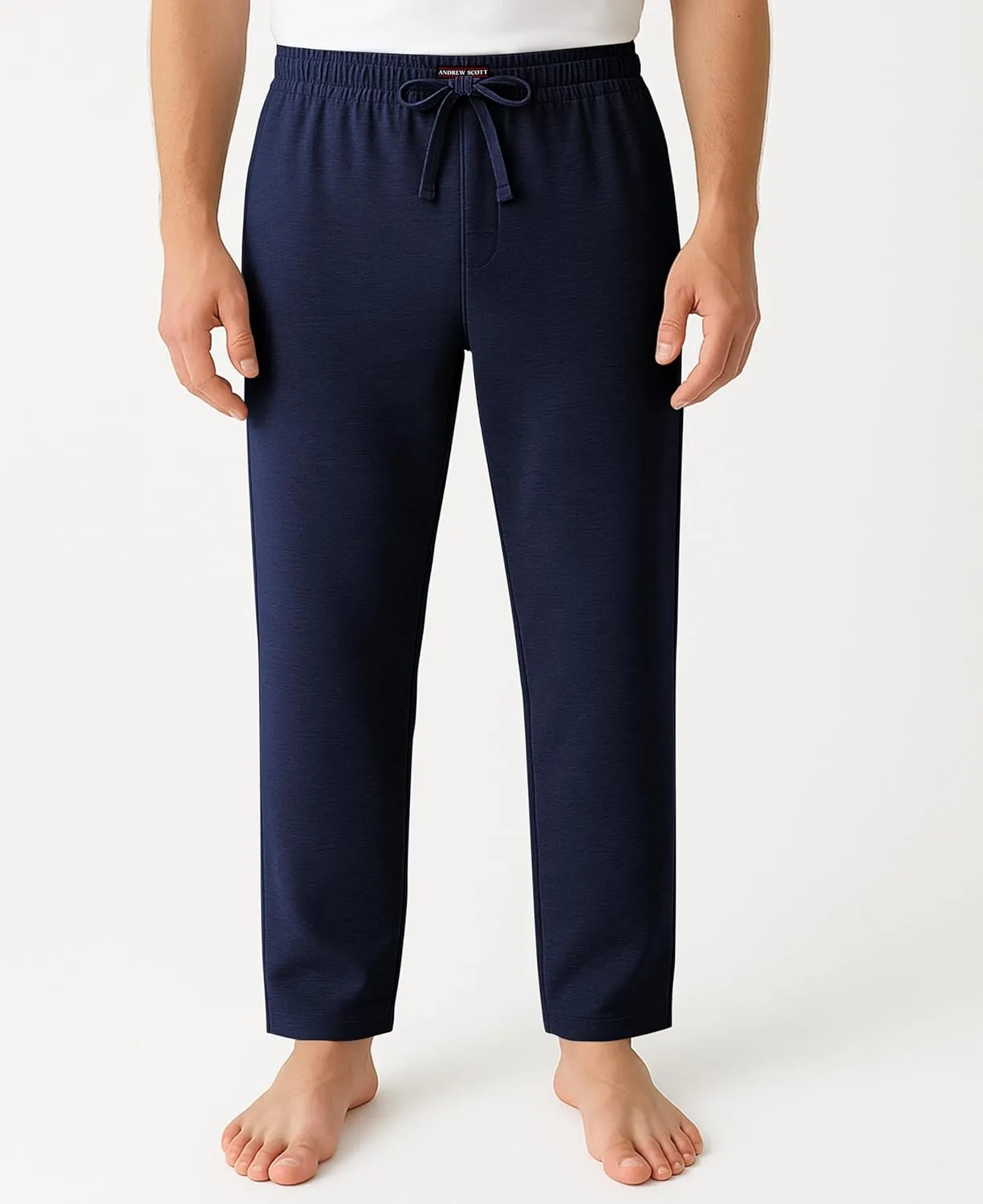 Andrew Scott Men's Lounge Pants | Multi Packs & Colors | Soft & Light Cotton Drawstring Yoga Lounge & Sleep PJ Pants
