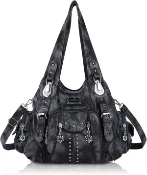 Angel Kiss Purses for Women Soft PU Leather Large Hobo Bags for Women Shoulder Bag