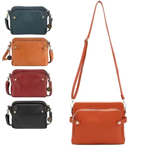 Answeryen off-Crossbody Leather Shoulder Bags and Clutches，Crossbody Bags for Women，Cross Body Bag Purses for Women (Brown)