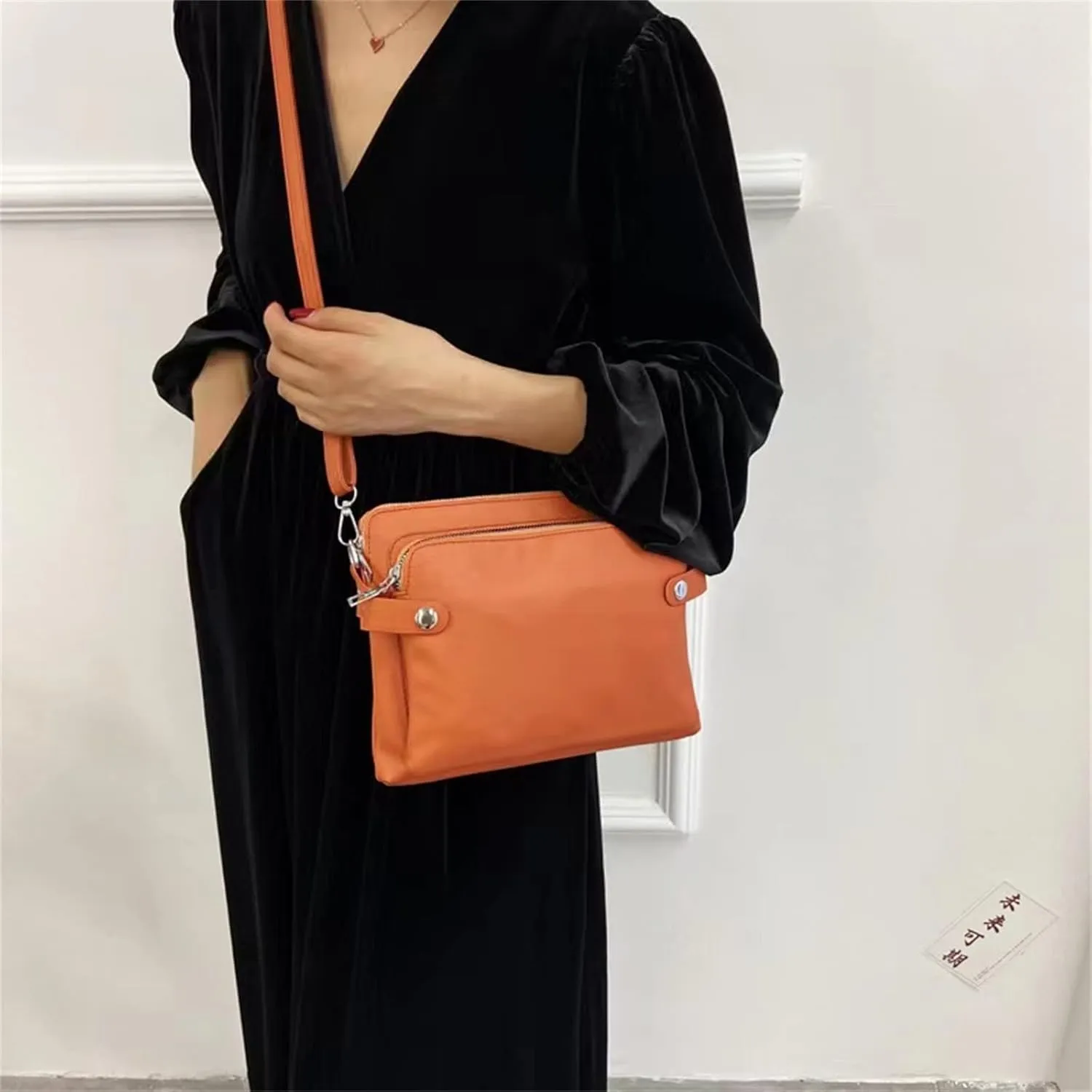 Answeryen off-Crossbody Leather Shoulder Bags and Clutches，Crossbody Bags for Women，Cross Body Bag Purses for Women (Brown)