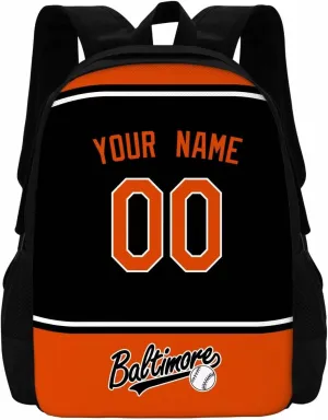 ANTKING Baltimore Backpack School Bags Custom Name Number for Men Youth Boy Gift