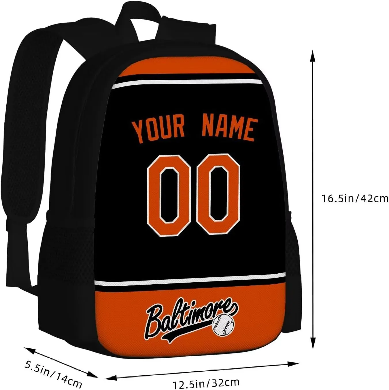 ANTKING Baltimore Backpack School Bags Custom Name Number for Men Youth Boy Gift