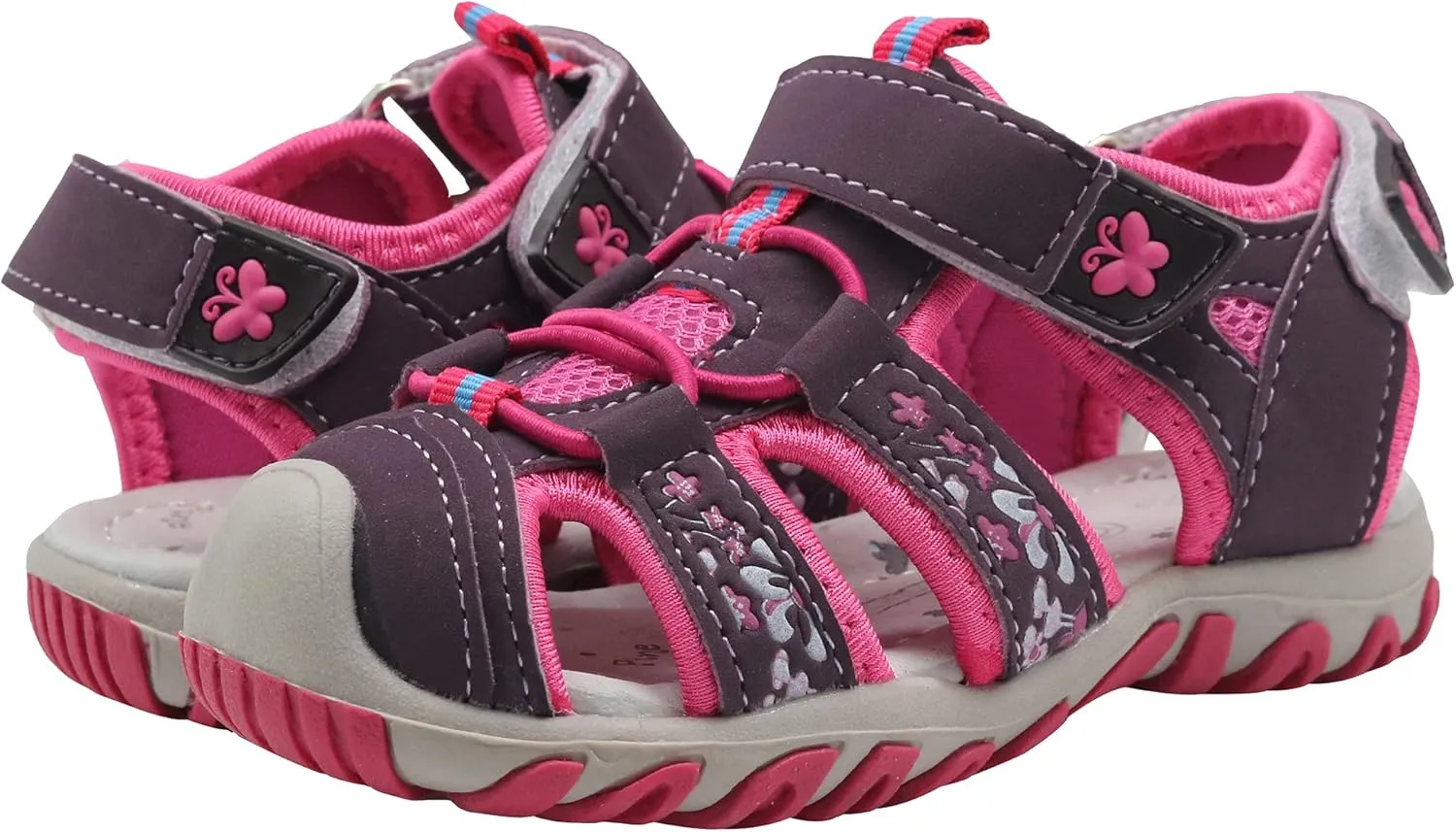 Apakowa Kid's Boy's Girl's Soft Sole Close Toe Sport Beach Sandals (Toddler/Little Kid)