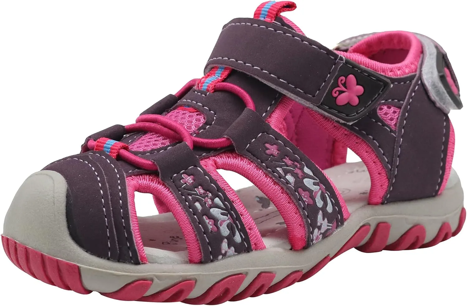 Apakowa Kid's Boy's Girl's Soft Sole Close Toe Sport Beach Sandals (Toddler/Little Kid)