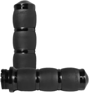 Avon Black Velvet Air 3-Ring Grips for 1985 & Newer Harley Models with Throttle Cables - AIR-96
