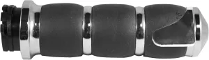 Avon Grips Chrome H-D with Throttle Slide Velvet Air Cushion Grips with Avon Bo