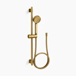 Awaken G90 24" three-function handshower kit, 1.75 gpm, Vibrant Brushed Moderne Brass