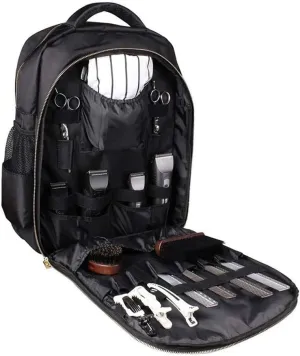 Backpack Design, Barbers Supplies Bag Case Organizer for Clippers, 18.8x13.5x8.5in, 20L, Black