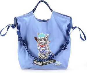 Ball&Chain Nylon Tote Bags Personalized Birthday Gift for Women,Personalized Present Bag，Crossbody Bag Shoulder Bag