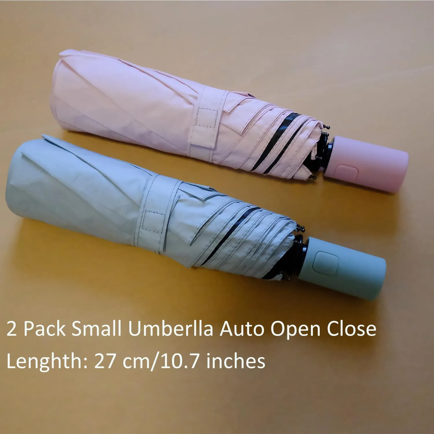 BAODINI Small UV Protection Travel Umbrella Compact for Rain and Sun UPF 50  Windproof Portable 42 inch Umbrella for Women and Men