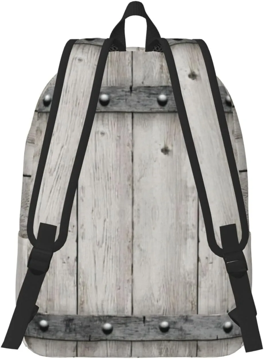 Barn Door1 print Laptop Backpack for Women Men,Bookbag Casual Daypackfor College Work for Travel Computer