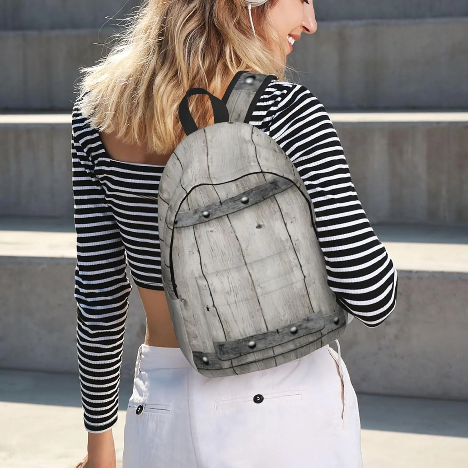 Barn Door1 print Laptop Backpack for Women Men,Bookbag Casual Daypackfor College Work for Travel Computer