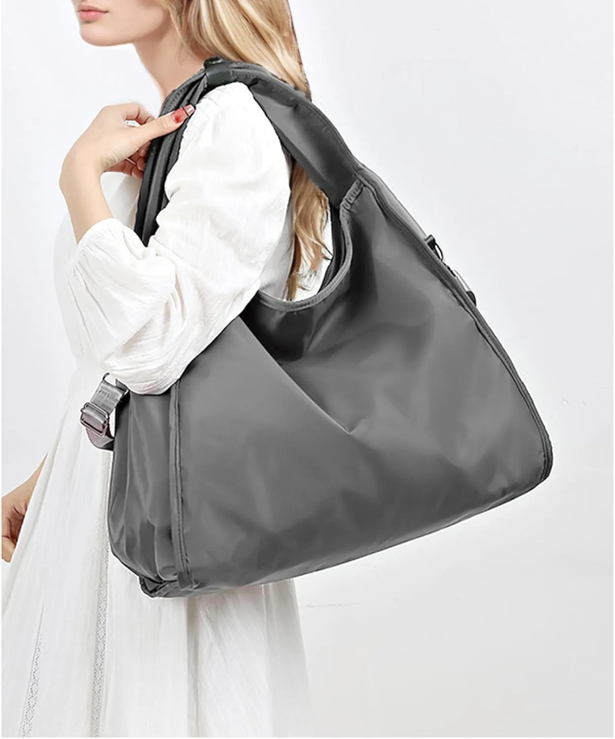 BASICPOWER Women Tote Bag, Crossbody Shoulder Carry Handbags Large Capacity Hobo Bag with Zipper for Casual Travel Work