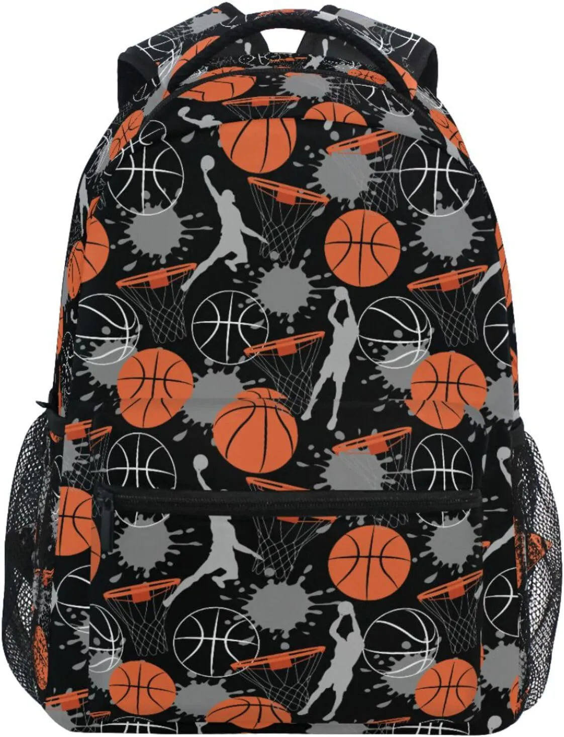 Basketball Boys Backpack Elementary Middle School Backpack Bookbag for Girls Boys Kids Teen Back to School Book Bag Gifts for 2nd 3rd 4th 5th 6th Grade Students