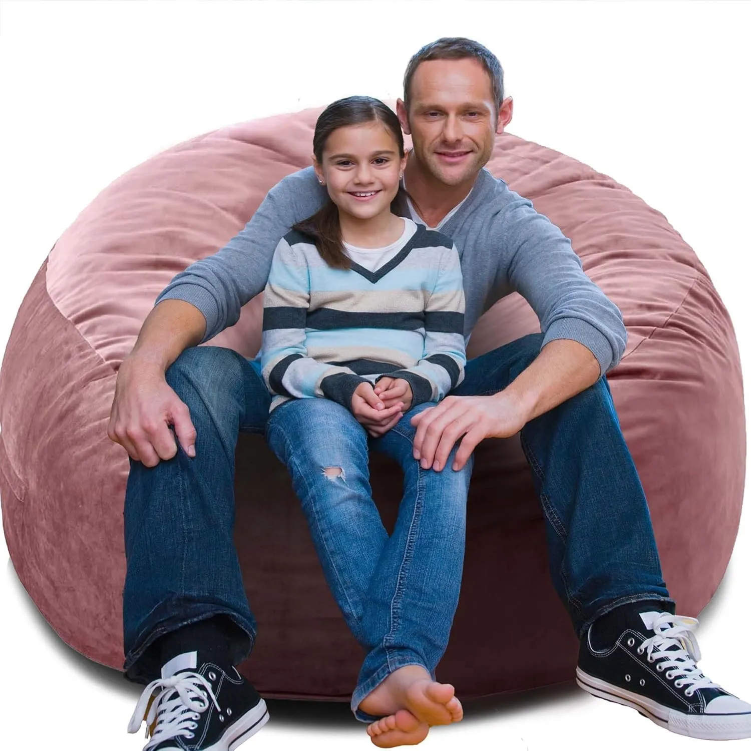 Bean Bag Chairs, Memory Foam Stuffing Bean Bag Chair for Adults/Teens/Kids, Velvet Lazy Sofa Furniture with Removable High-Rebound Memory Foam for Living Room Bedroom College Dorm