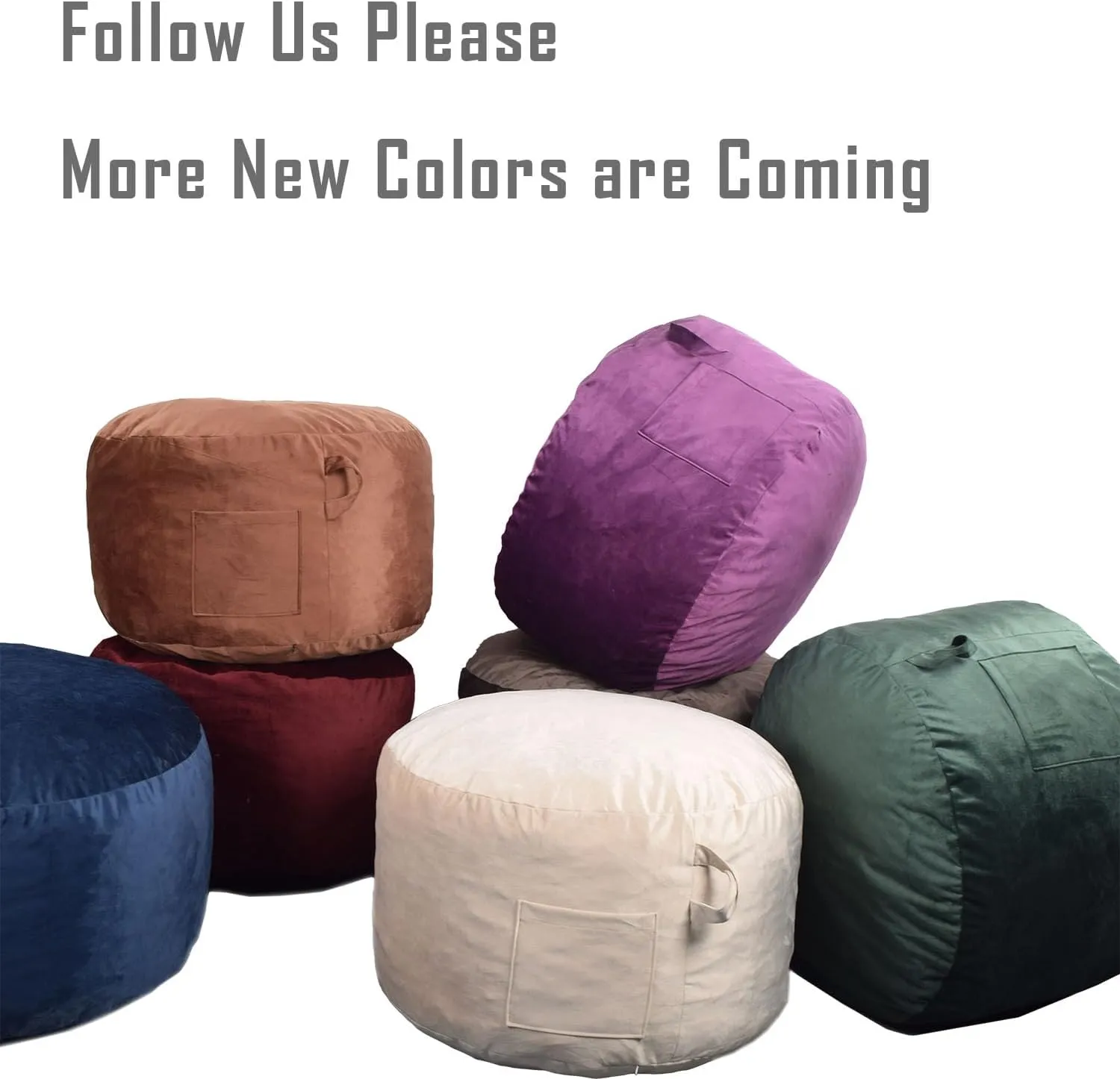 Bean Bag Chairs, Memory Foam Stuffing Bean Bag Chair for Adults/Teens/Kids, Velvet Lazy Sofa Furniture with Removable High-Rebound Memory Foam for Living Room Bedroom College Dorm