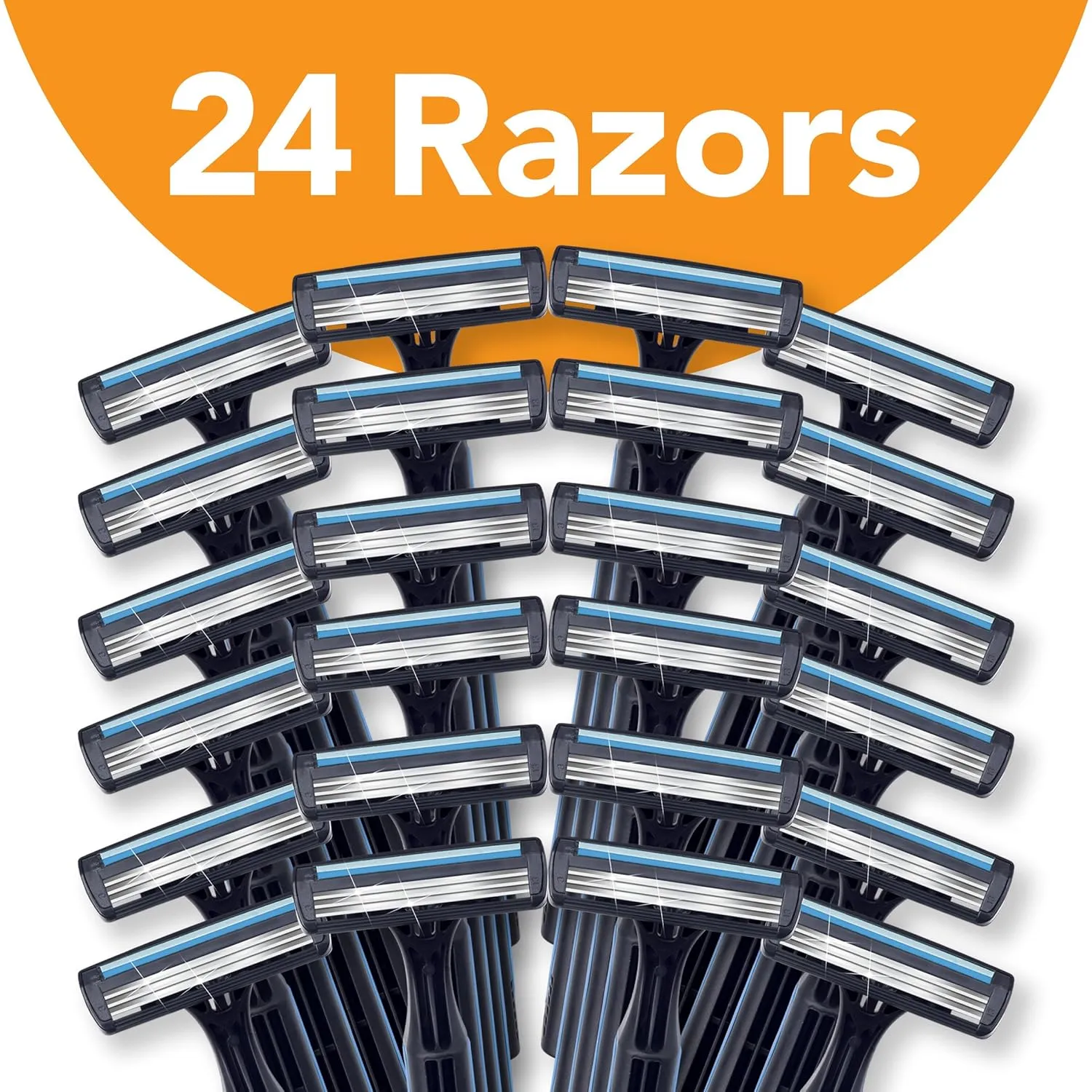 BIC Comfort 3 Disposable Razors, Long-Lasting 3-Blade Razors for Men, Perfect razors Designed for Smooth and Comfortable Shave, 24-Count