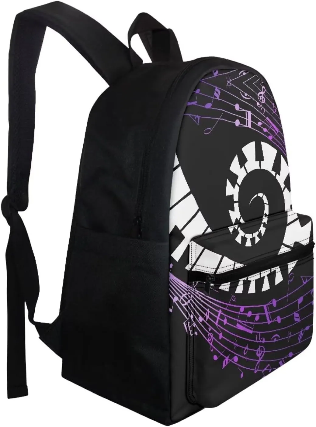 Black Backpack Set for Boys 10-14 Kids Back Pack Large Capacity Laptop Rucksack with Thermal Meal Prep Container Mini Pen Case, Back to School Gifts