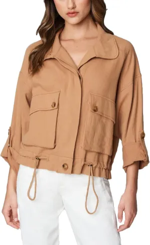 [BLANKNYC] womens Luxury Clothing Utility Parka Jacket Coat With Pockets