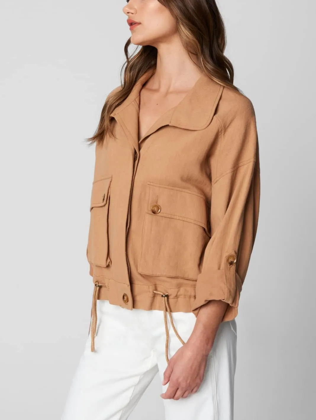 [BLANKNYC] womens Luxury Clothing Utility Parka Jacket Coat With Pockets